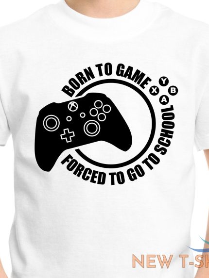 gaming t shirt born to game funny adult men kids boy tee top gamer games t shirt 0.jpg
