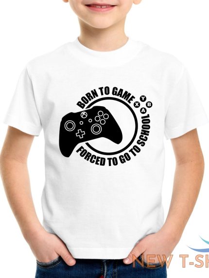 gaming t shirt born to game funny adult men kids boy tee top gamer games t shirt 1.jpg