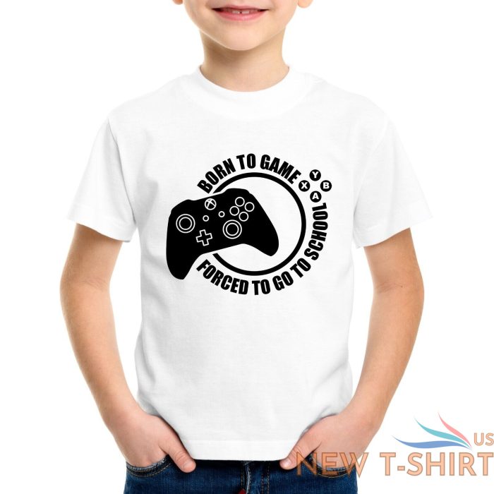 gaming t shirt born to game funny adult men kids boy tee top gamer games t shirt 1.jpg