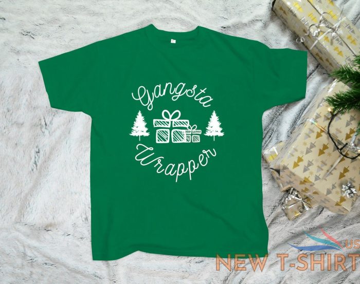 gangsta wrapper funny christmas t shirt hip hop music xmas gift tee shirt 2 4xl 3.jpg