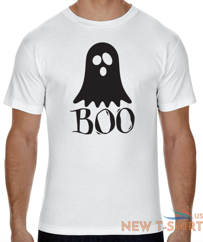 ghost halloween boo t shirt short sleeve graphic tee unisex apparel text logo 3.png