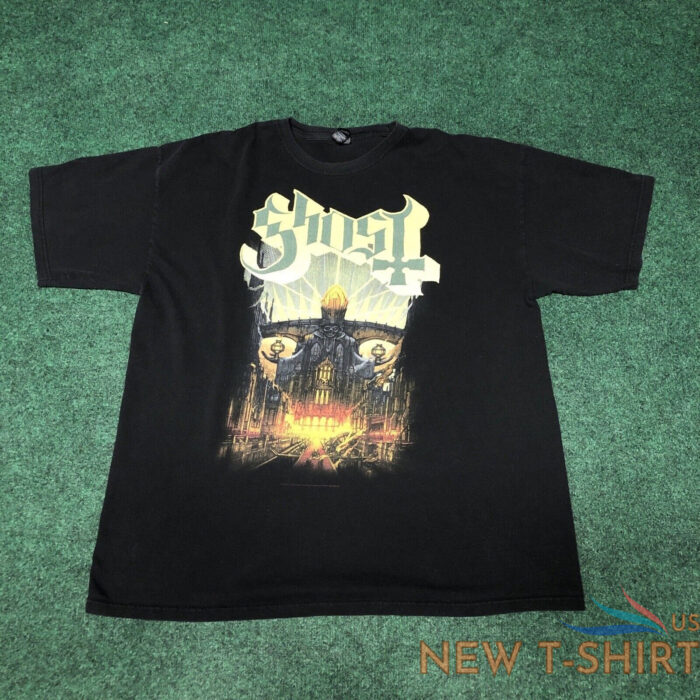 ghost meliora heavy metal band t shirt size 2xl black concert album goth 0.jpg