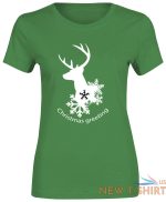 girls deer christmas greeting xmas print t shirt cotton women short sleeve top 2.jpg