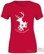 girls deer christmas greeting xmas print t shirt cotton women short sleeve top 3.jpg