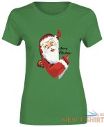 girls santa saying merry christmas print t shirt cotton ladies short sleeve top 2.jpg