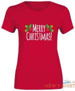 girls women merry christmas leaf print t shirt cotton tee xmas short sleeve top 0.jpg