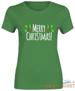 girls women merry christmas leaf print t shirt cotton tee xmas short sleeve top 2.jpg