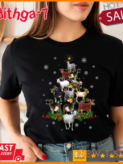 goat christmas tree snow funny goat xmas gift t shirt size s 4xl 0.jpg