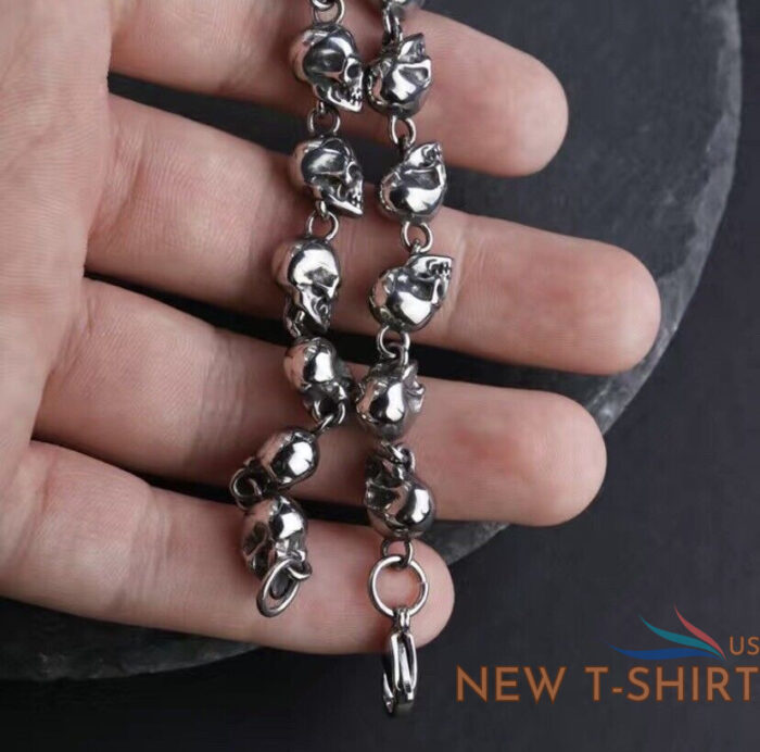 gothic skull shirt skull bracelet men witch pumpkin halloween costume party set 3.jpg