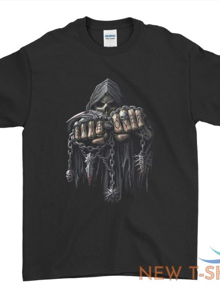 gothic skull t shirt bone finger black halloween t shirt for men women kids 0.jpg