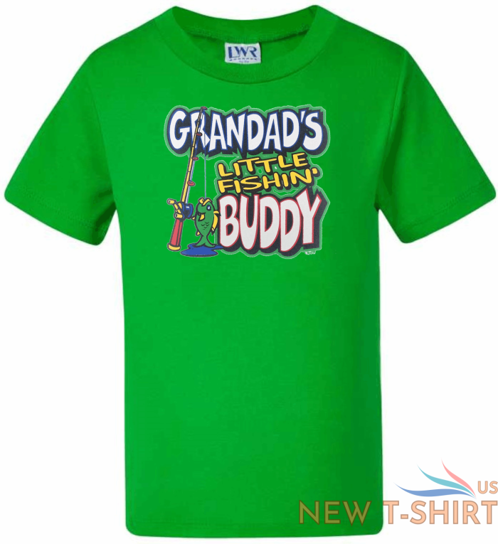 grandad s little fishing buddy t shirt fishing t shirt novelty tee tops funny 3.png