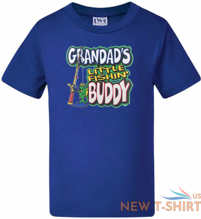 grandad s little fishing buddy t shirt fishing t shirt novelty tee tops funny 9.png