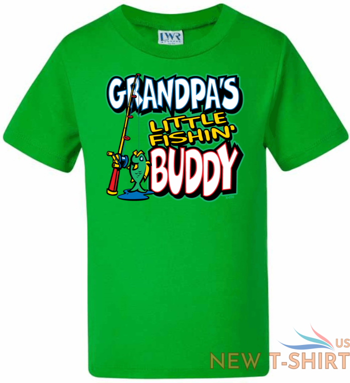 grandpa s little fishing buddy t shirt fishing t shirt novelty tee tops funny 3.png