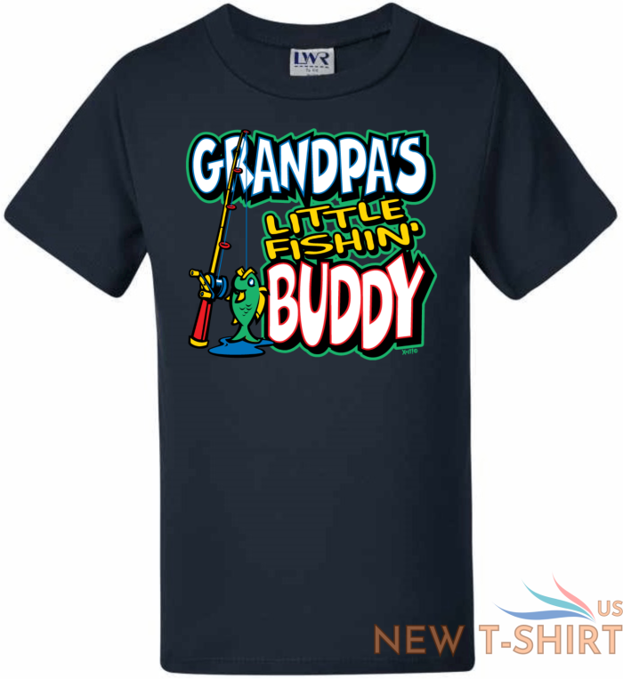 grandpa s little fishing buddy t shirt fishing t shirt novelty tee tops funny 6.png
