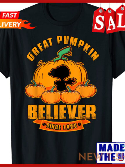 great pumpkin believer since 1966 scary halloween pumkins t shirt size s 5xl 0.jpg