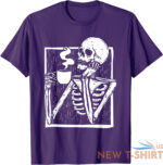halloween coffee drinking skeleton skull funny gift unisex t shirt 4.jpg