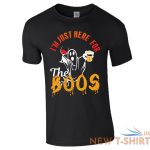 halloween costume t shirt here for the boos ghost top men ladies kids all sizes 1.jpg