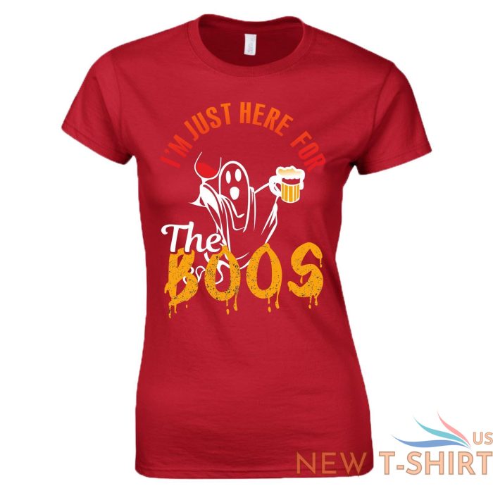 halloween costume t shirt here for the boos ghost top men ladies kids all sizes 6.jpg