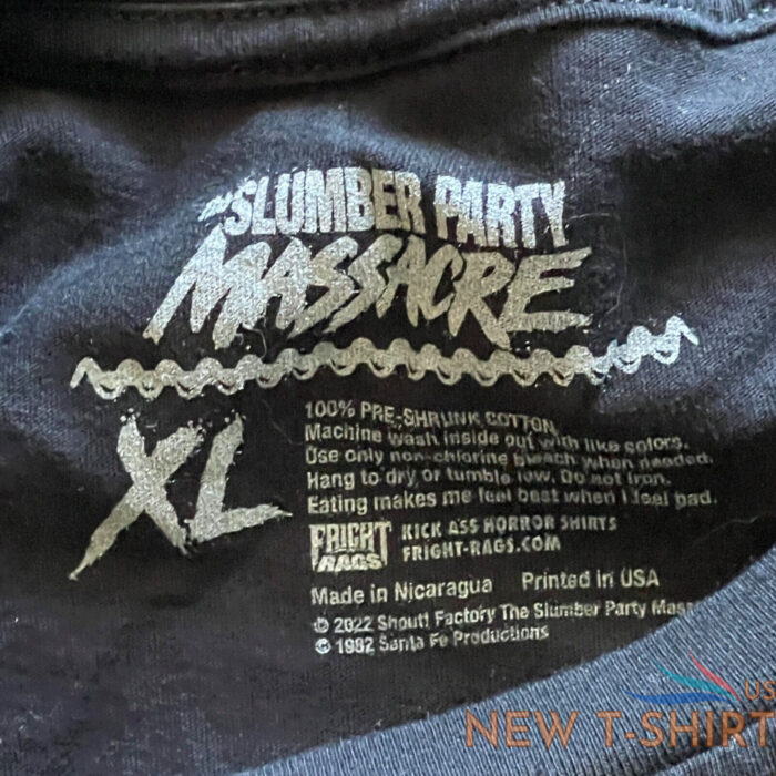 halloween fright night the slumber party massacre mens xl black tshirt 4.jpg