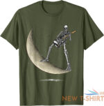 halloween funny rock on skeleton moon rock and roll guitar t shirt 6.jpg