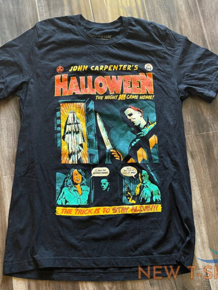 halloween michael myers john carpenter s comic strip horror threads mens large 0.jpg