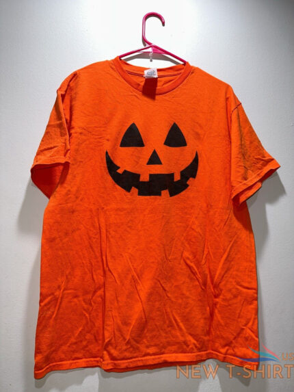 halloween pumpkin face mens shirt orange large halloween cotton 0.jpg