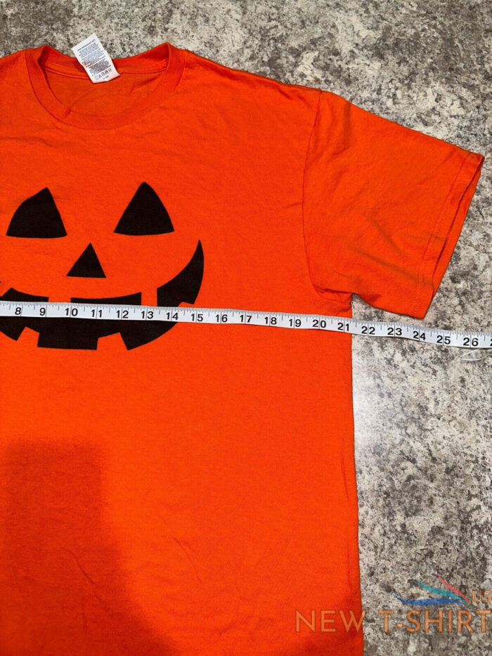 halloween pumpkin face mens shirt orange large halloween cotton 2.jpg