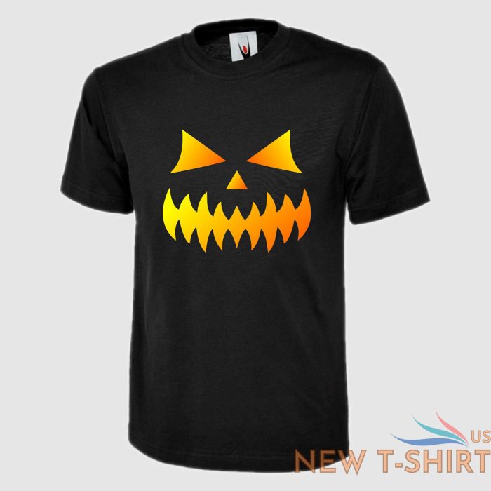 halloween pumpkin printed scary funny face unisex adults classic t shirt tee top 0.jpg