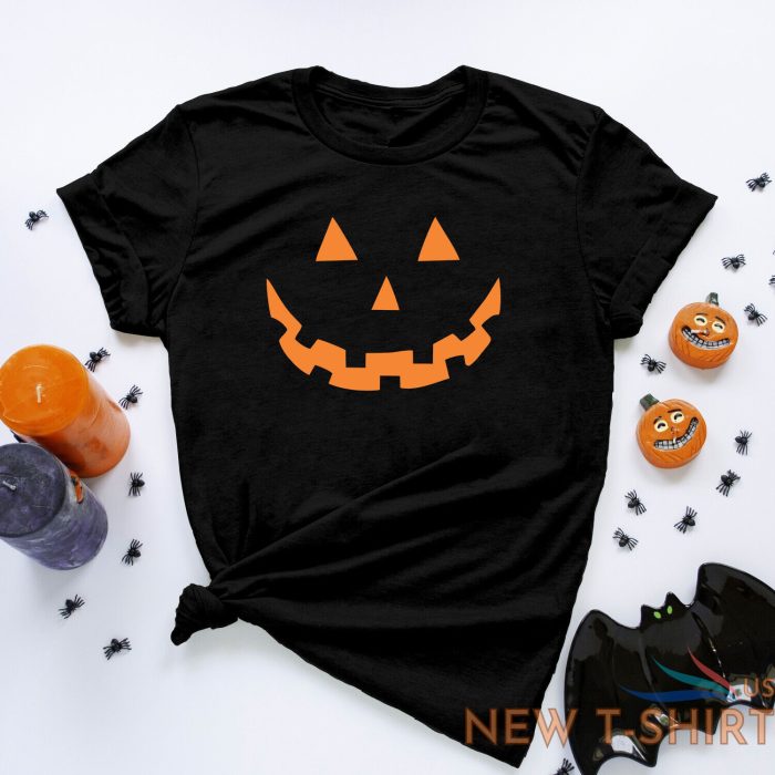 halloween pumpkin scary face printed unisex adults funny classic t shirt tee top 0.jpg