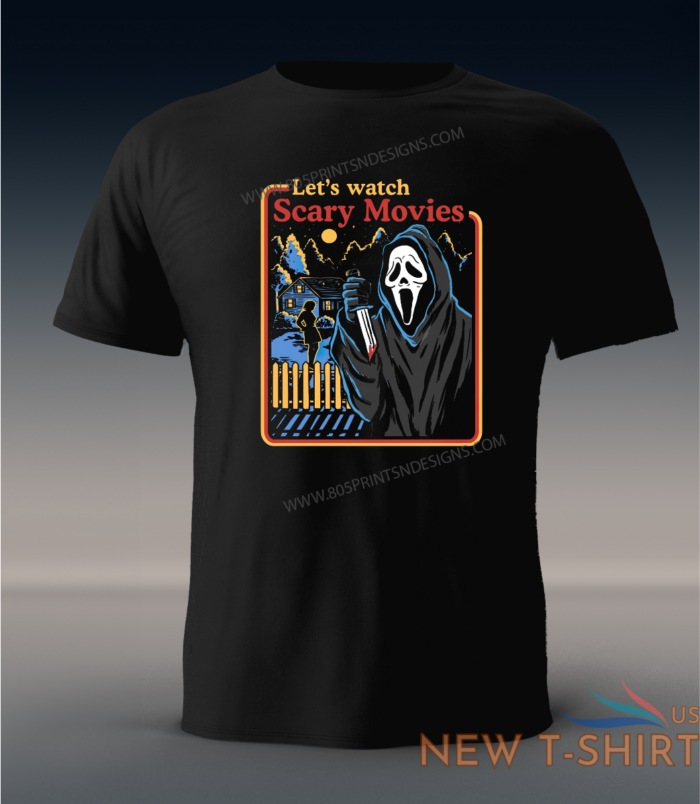 halloween retro style let s watch scary movies black t shirt ghostface 0.png
