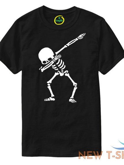 halloween skeleton dab t shirt costume scary gift kids adult horror xmas tee top 1.jpg