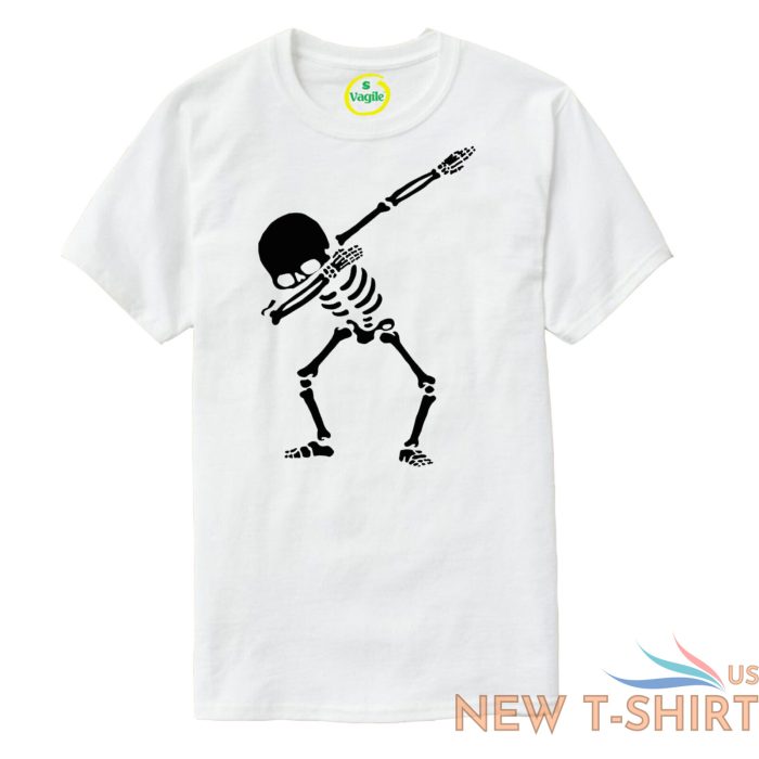 halloween skeleton dab t shirt costume scary gift kids adult horror xmas tee top 3.jpg