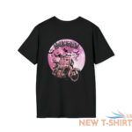 halloween skeleton riding harley davidson sunflower bat witch pink moon t shirt 0.jpg