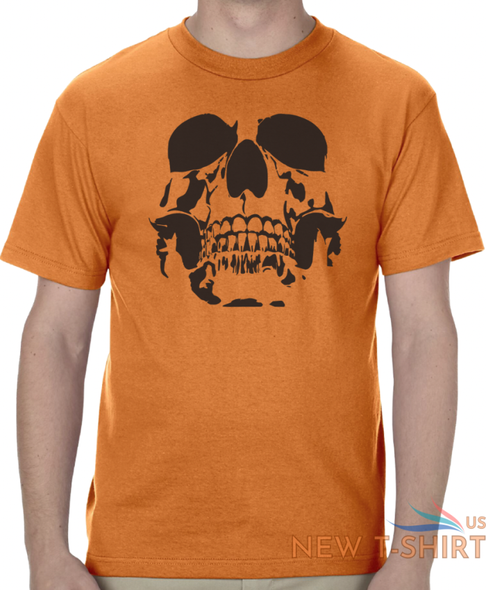 halloween skull t shirt short sleeve graphic tee unisex apparel text logo design 1.png