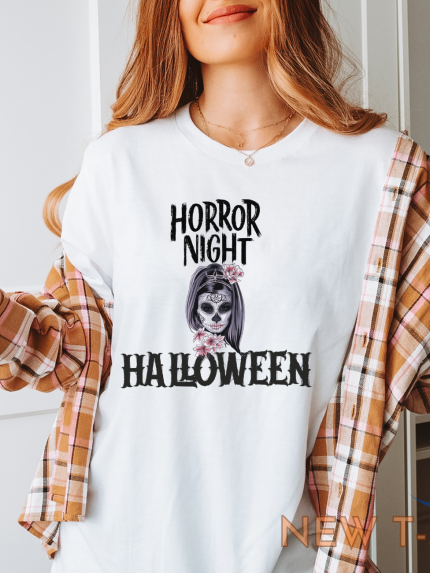 halloween t shirt gift for a girlfriend gift for halloween skeleton shirt 0 1.png