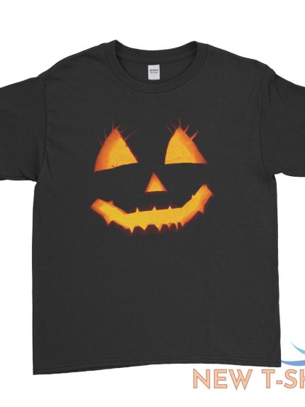 halloween t shirt pumpkin face fancy dress party outfit mens womens kids tee top 1.jpg