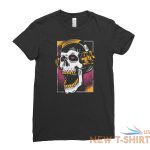 halloween t shirt skull listening to music in headphones gothic skeleton head 3.jpg