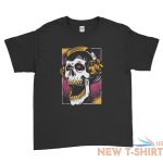 halloween t shirt skull listening to music in headphones gothic skeleton head 4.jpg