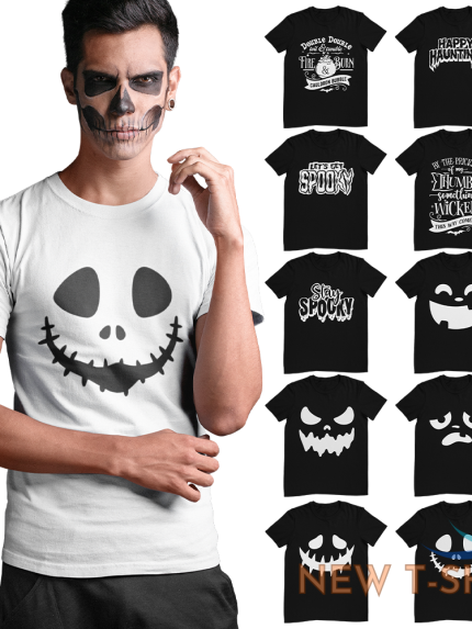 halloween t shirt spooky scary trick treat tee mens womens unisex costume top 0.png