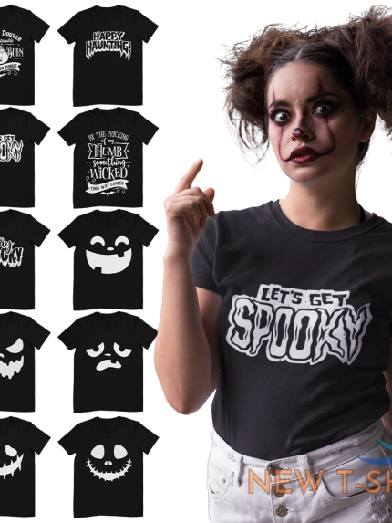 halloween t shirt spooky scary trick treat tee mens womens unisex costume top 1.png