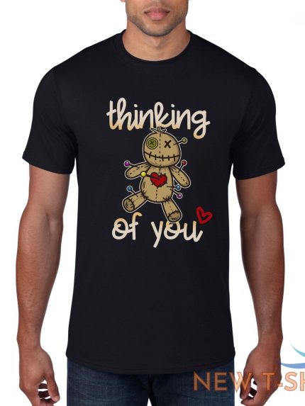 halloween t shirt thinking of you voodoo doll scary horror mens womens tee top 0.jpg