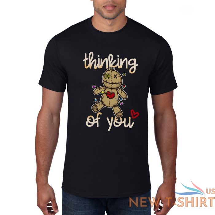 halloween t shirt thinking of you voodoo doll scary horror mens womens tee top 0.jpg