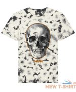 halloween t shirt unisex skull bat scary boo tie dye top gothic skull gift idea 3.jpg