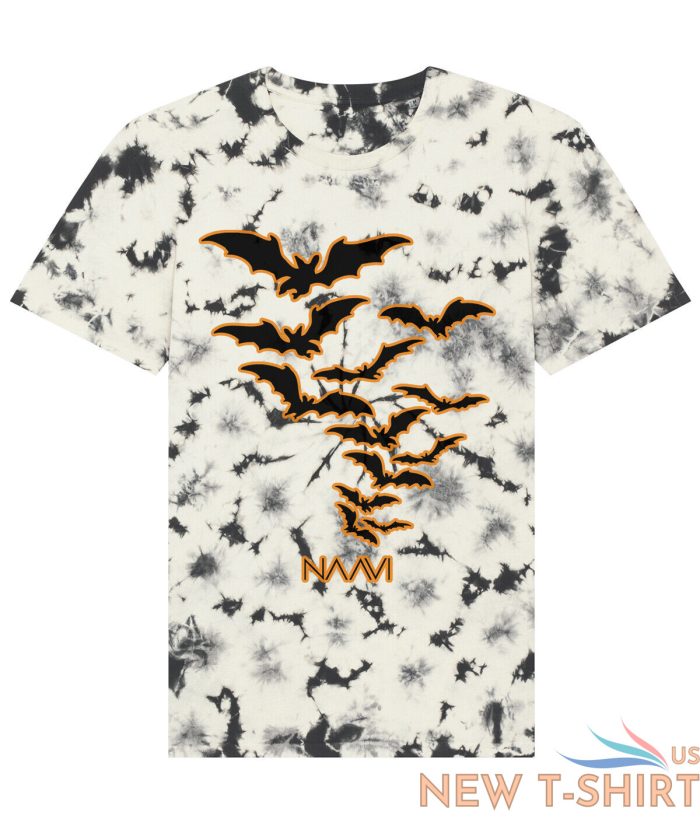 halloween t shirt unisex skull bat scary boo tie dye top gothic skull gift idea 5.jpg