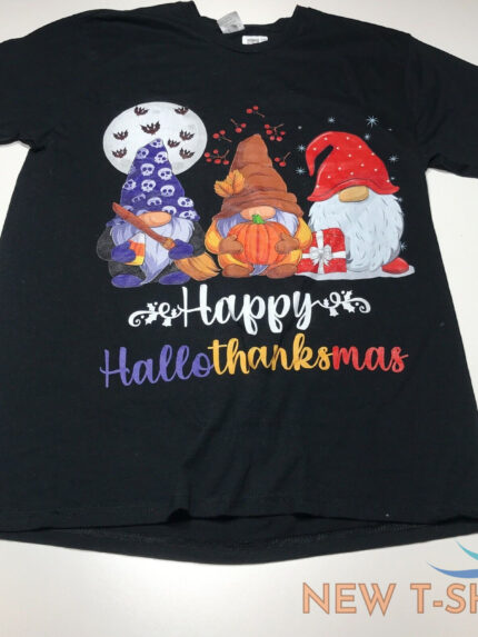 halloween thanksgiving christmas gnomes t shirt mens size large short sleeve nwt 0.jpg