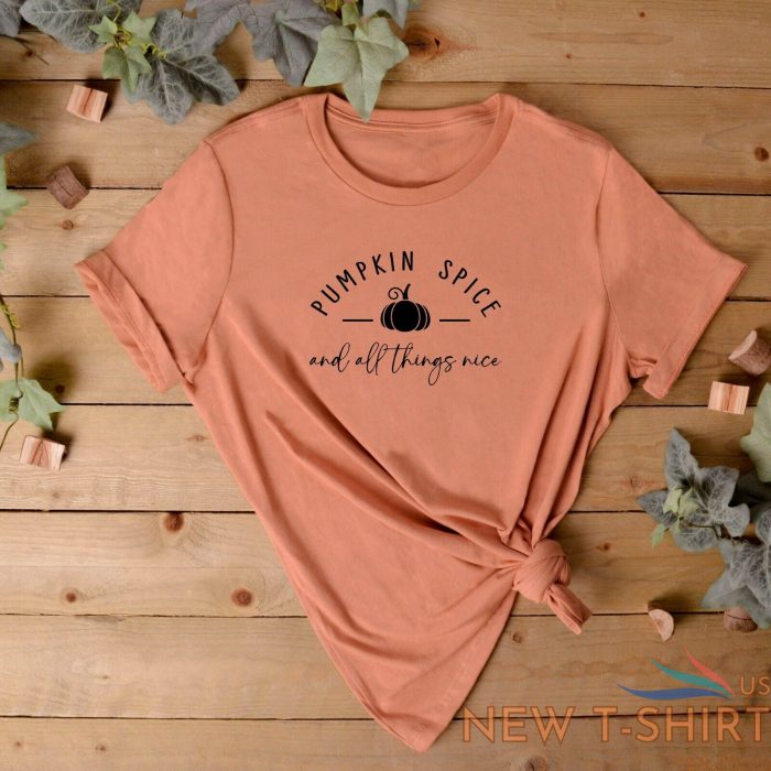 halloween tshirt ladies t shirt pumpkin spice and all things nice halloween 2.jpg