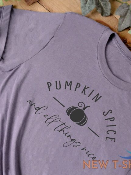 halloween tshirt unisex t shirt pumpkin spice and all things nice halloween 0.jpg