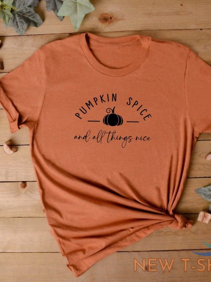 halloween tshirt unisex t shirt pumpkin spice and all things nice halloween 1.jpg