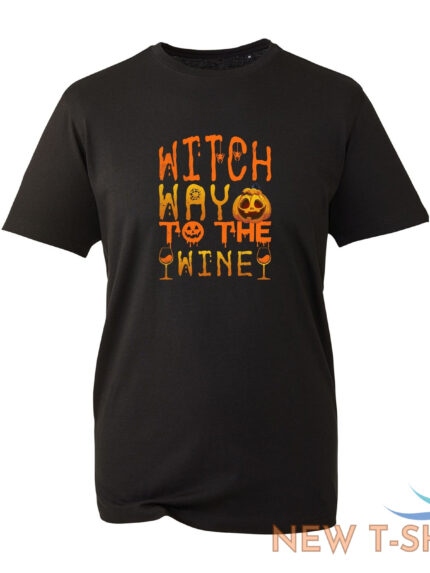 halloween witch way to the wine t shirt funny wine lover halloween party tops 1.jpg