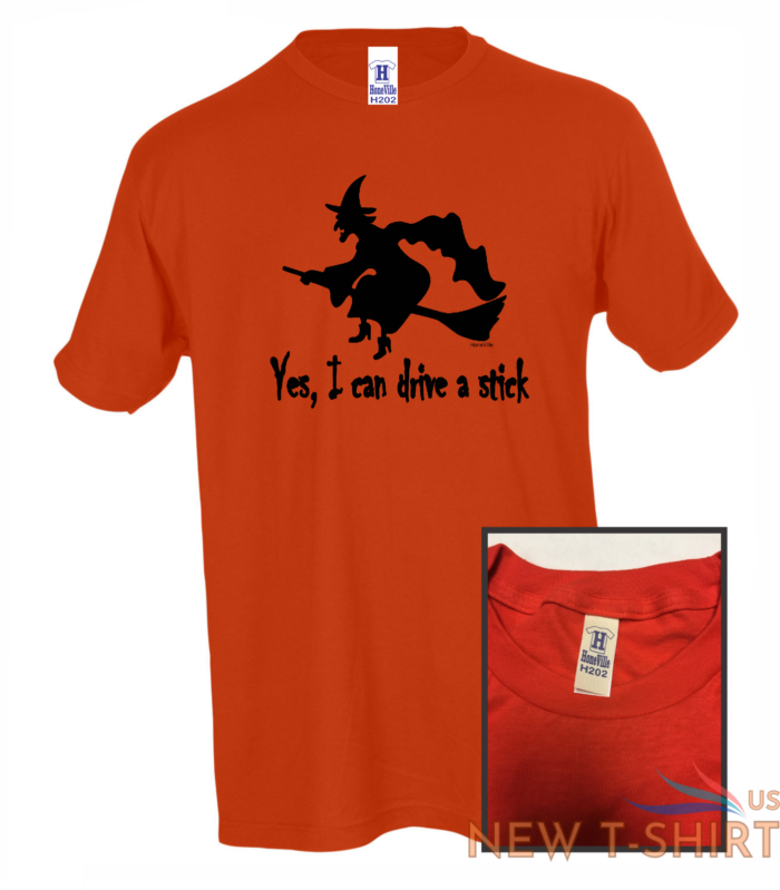 halloween witch yes i can drive a stick honeville orange t shirt 0.png